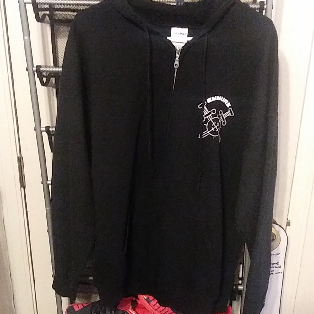 EMMURE HOODED SWEATSHIRT ZIP UP SIZE XL